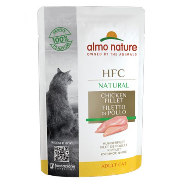 24x Almo Nature HFC Natural Kattenvoer Kipfilet 55 gr