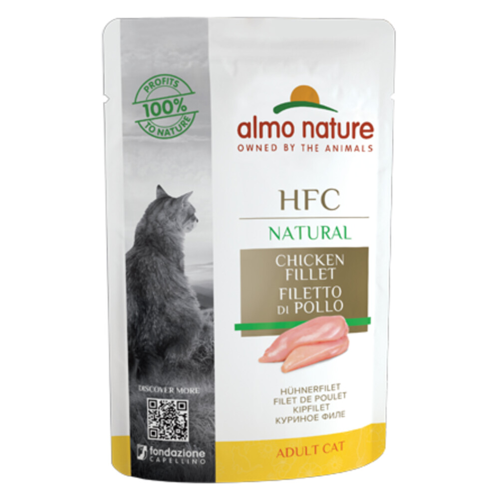 24x Almo Nature HFC Natural Kattenvoer Kipfilet 55 gr