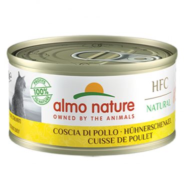 24x Almo Nature HFC Natural Kattenvoer Kippenbout Vlees 150 gr