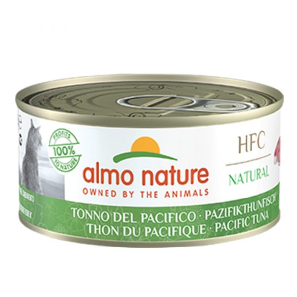 24x Almo Nature HFC Natural Kattenvoer Stille Oceaan Tonijn 150 gr