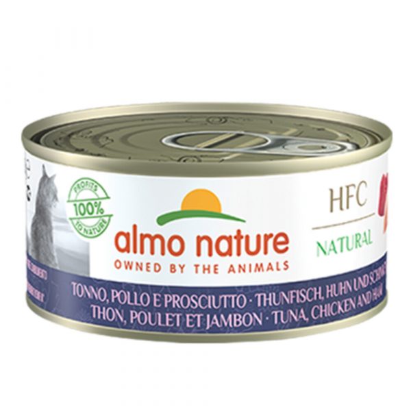 24x Almo Nature HFC Natural Kattenvoer Tonijn