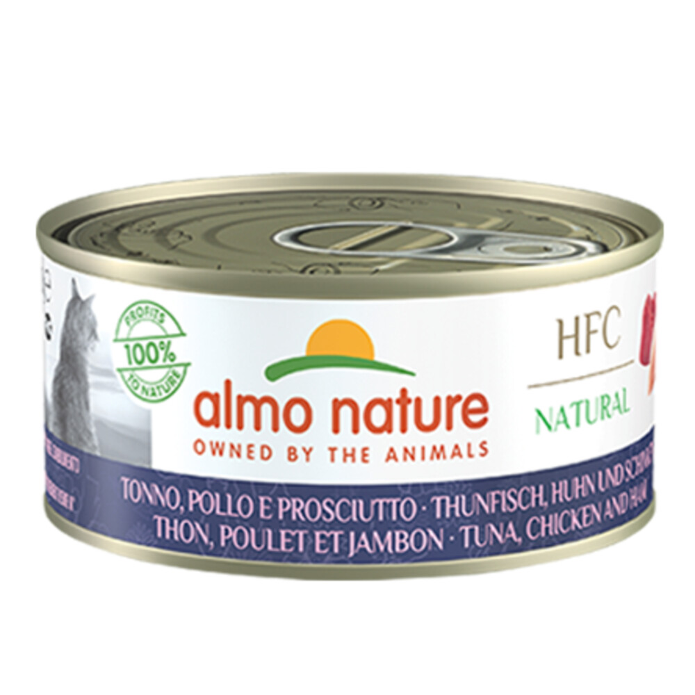 24x Almo Nature HFC Natural Kattenvoer Tonijn