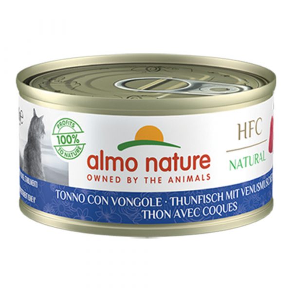 24x Almo Nature HFC Natural Kattenvoer Tonijn - Mosselen 70 gr