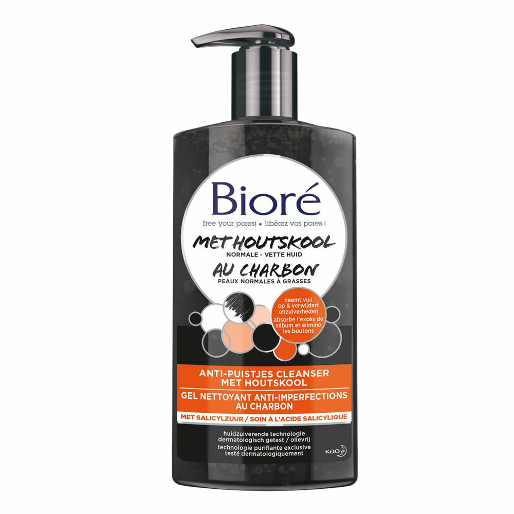 Bioré Houtskool Anti-Puistjes Cleanser 200 ml