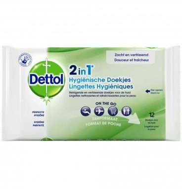 3x Dettol Hygienische Doekjes 2in1 12 stuks