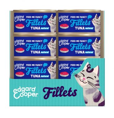 24x Edgard&Cooper Kattenvoer Fillets Tonijn 70 gr