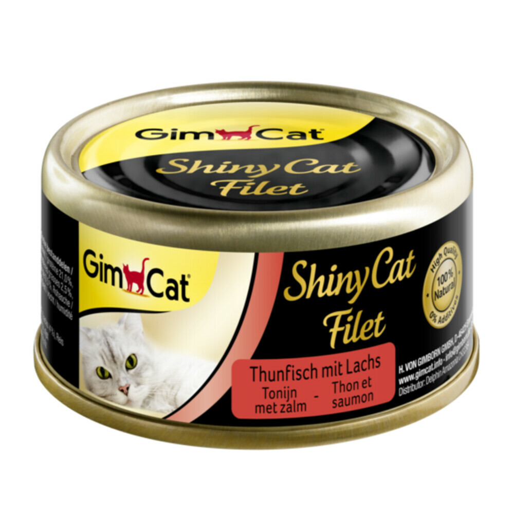 GimCat ShinyCat Filet Tonijn&Zalm 70 gr