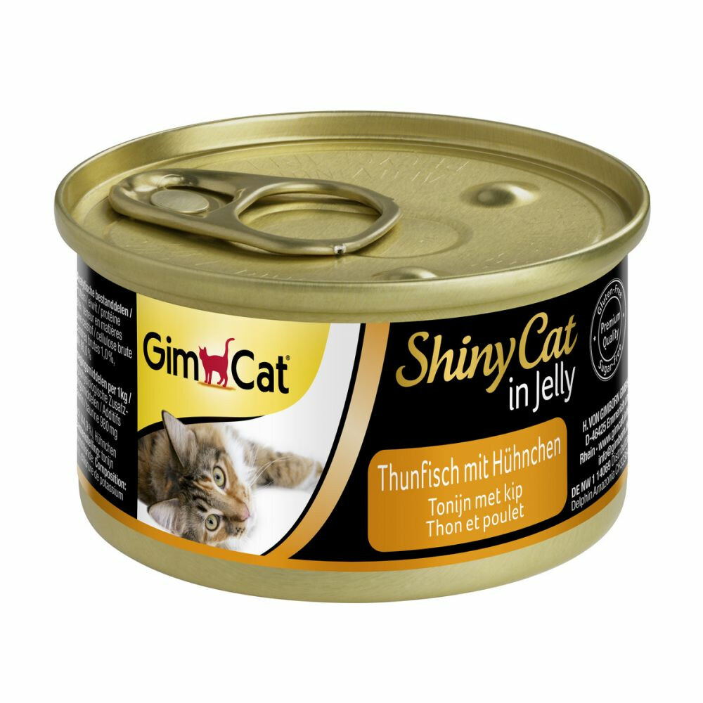 GimCat ShinyCat in Jelly Tonijn - Kip 70 gr