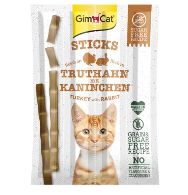 GimCat Sticks Kalkoen - Konijn 4 stuks