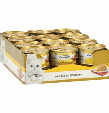 24x Gourmet Gold Hartig Torentje Kip - Wortel 85 gr