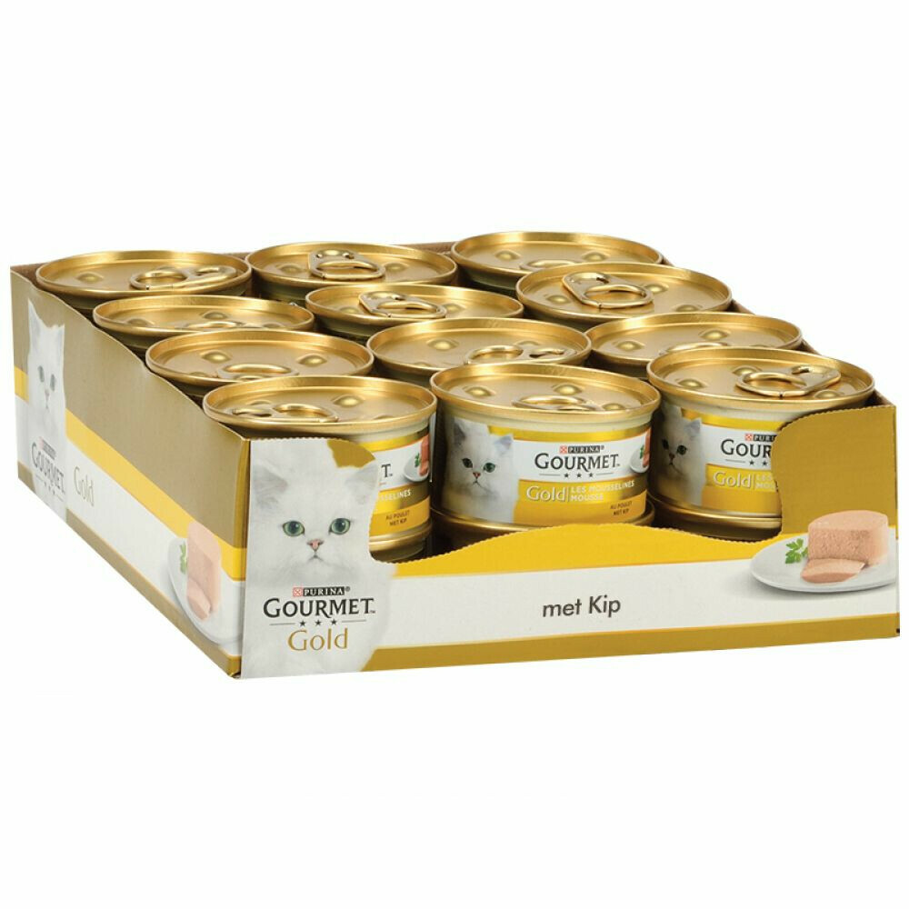 24x Gourmet Gold Mousse Kip 85 gr