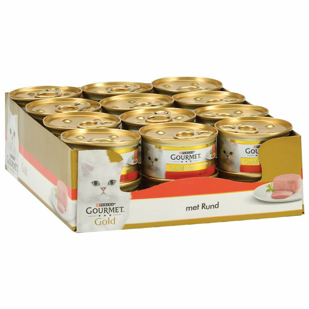 24x Gourmet Gold Mousse Rund 85 gr