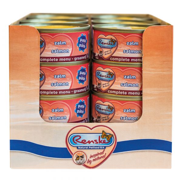 24x Renske Kattenvoer Paté Zalm 70 gr