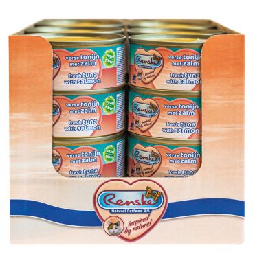 24x Renske Kattenvoer Vezel Tonijn - Zalm 70 gr