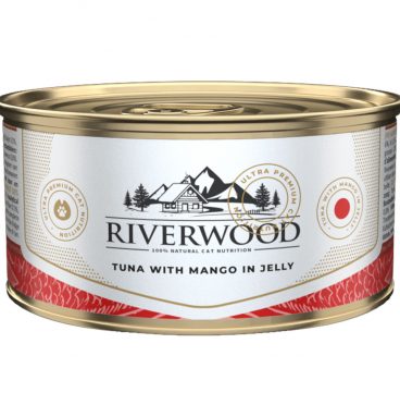 24x Riverwood Hondenvoer Blik Tonijn met Mango In Gelei 85 gr