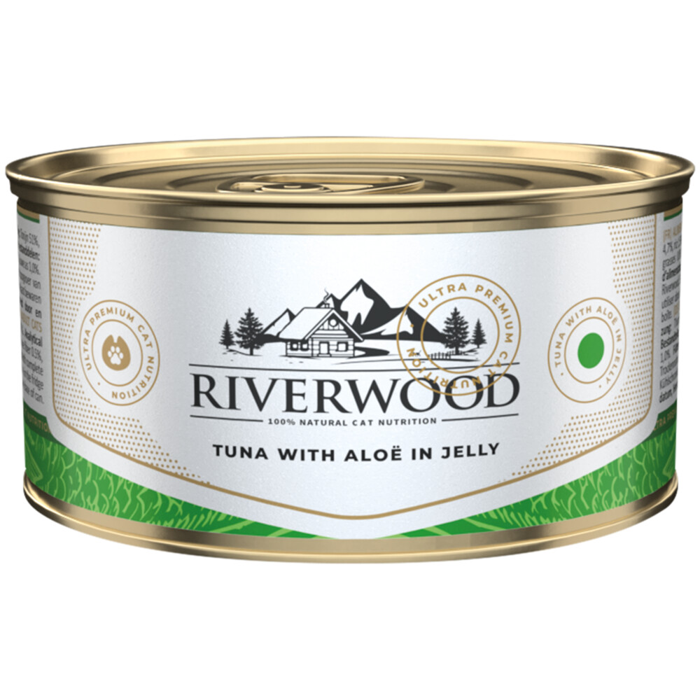 24x Riverwood Tonijn - Aloë Vera in Gelei 85 gr