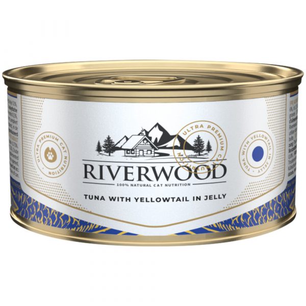 24x Riverwood Tonijn - Barnsteenmakreel in Gelei 85 gr