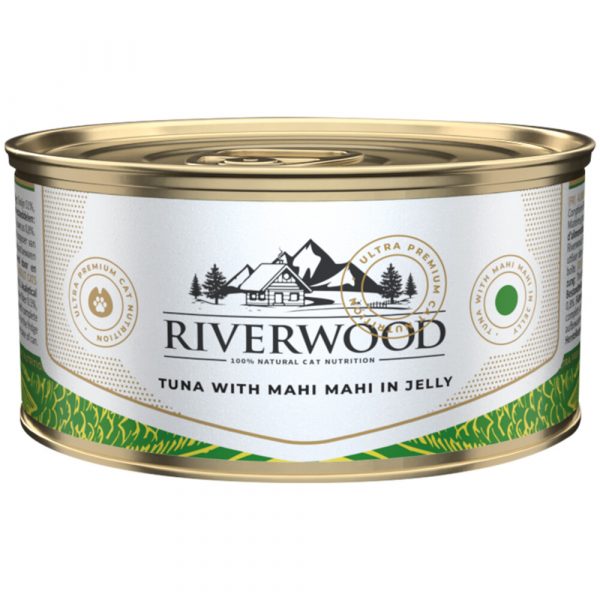 24x Riverwood Tonijn - Goudmakreel in Gelei 85 gr