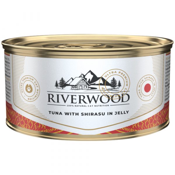 24x Riverwood Tonijn - Shirasu in Gelei 85 gr