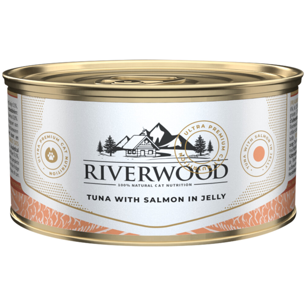 24x Riverwood Tonijn - Zalm in Gelei 85 gr