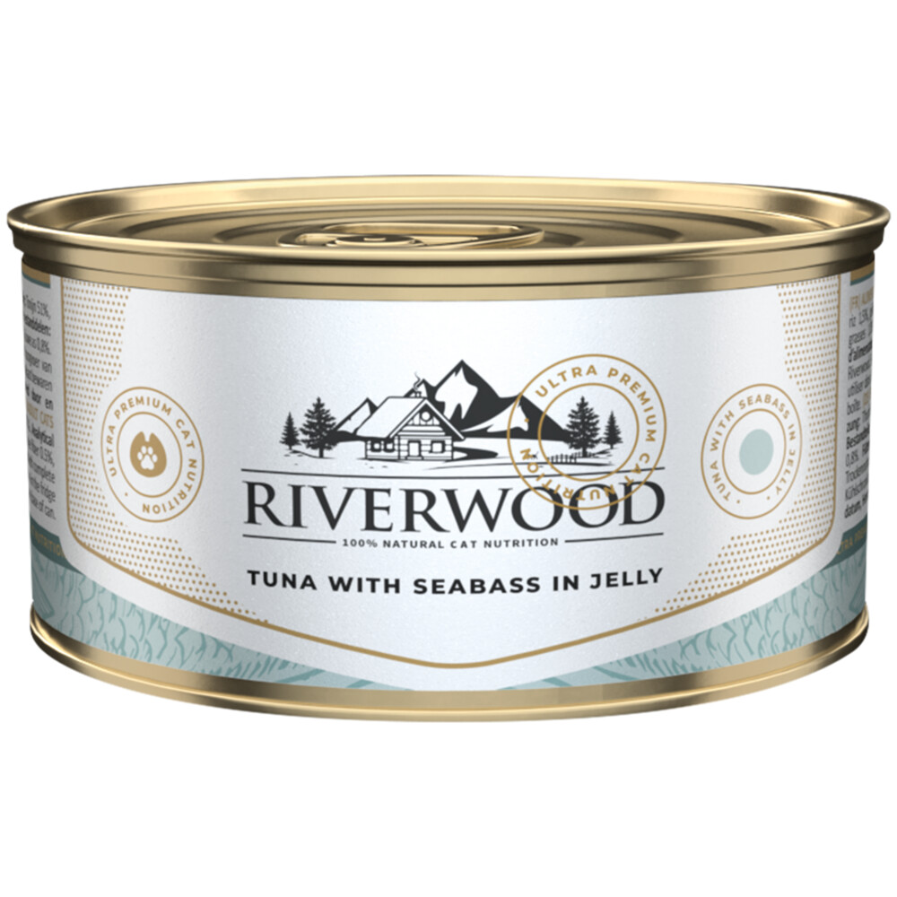 24x Riverwood Tonijn - Zeebaars in Gelei 85 gr