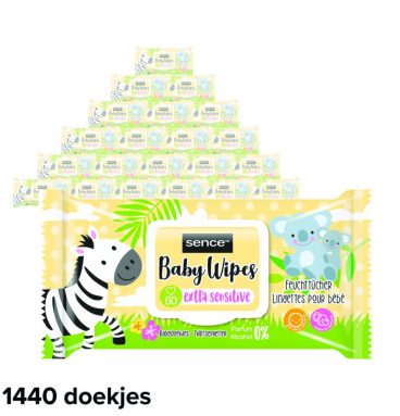 24x Sence Baby Billendoekjes Extra Sensitive 60 stuks