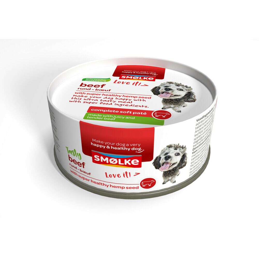 Smolke Hondenvoer Soft Paté Rund 125 gr