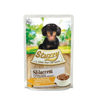 24x Stuzzy Hond Shreds Kip - Ham 100 gr