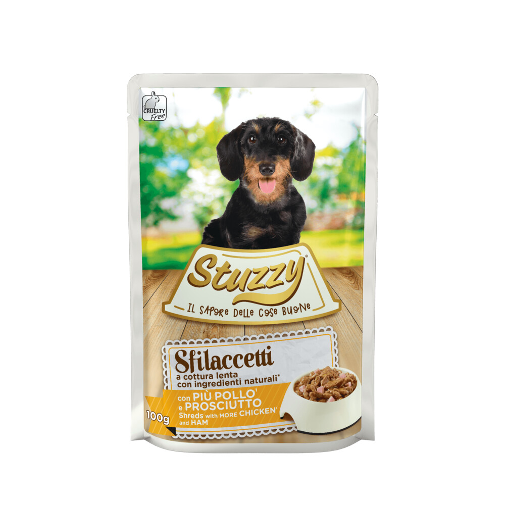 24x Stuzzy Hond Shreds Kip - Ham 100 gr