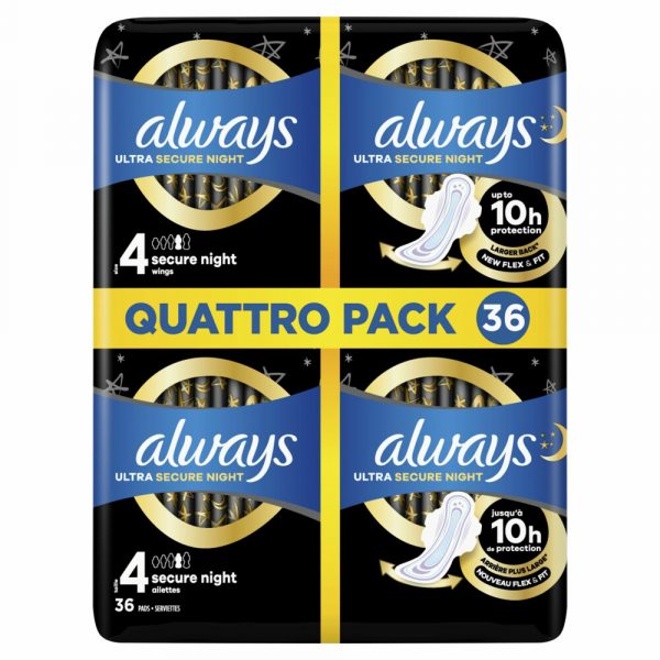 6x Always Maandverband Ultra Night 36 stuks