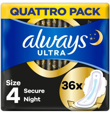 6x Always Maandverband Ultra Night 36 stuks