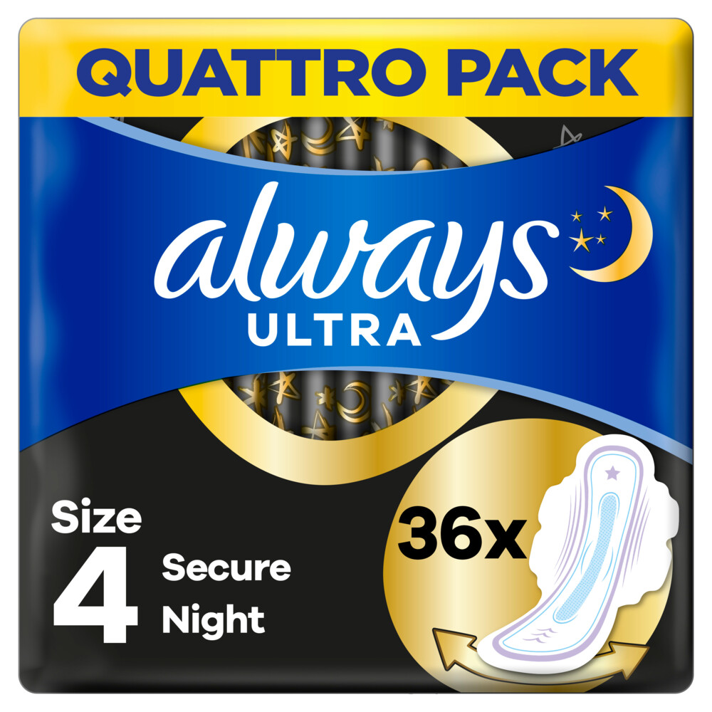 6x Always Maandverband Ultra Night 36 stuks