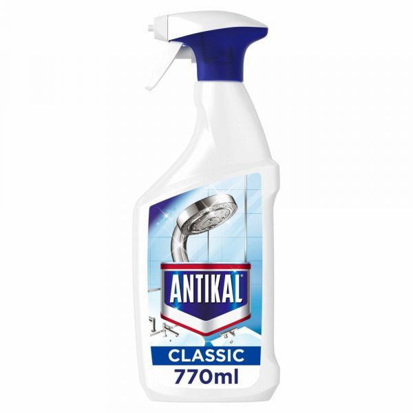 2e halve prijs: 10x Antikal Anti-kalkaanslag Spray Classic Badkamer 770 ml