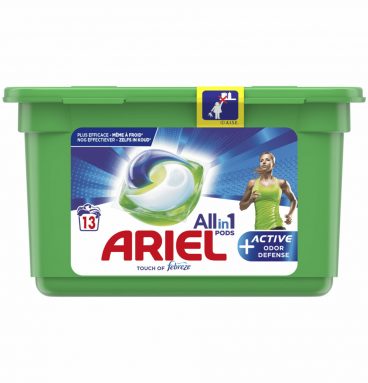 6x Ariel All-in-1 Pods+ Wasmiddelcapsules Actieve Geurbestrijding 13 stuks