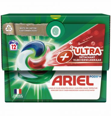 4x Ariel All-in-1 Pods+ Wasmiddelcapsules Effect Oxi-vlekverwijderaar 12 stuks