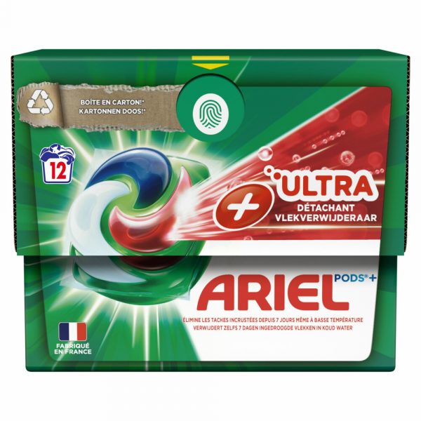 4x Ariel All-in-1 Pods+ Wasmiddelcapsules Effect Oxi-vlekverwijderaar 12 stuks