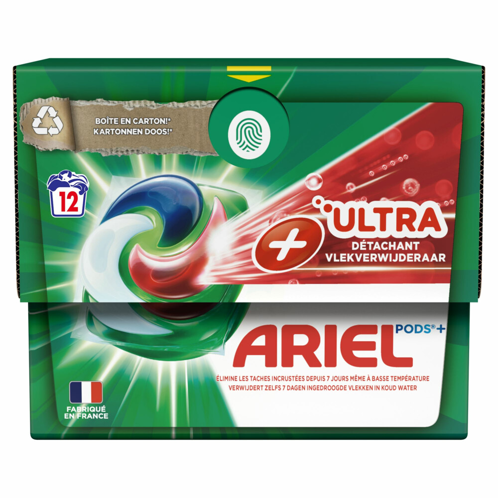 4x Ariel All-in-1 Pods+ Wasmiddelcapsules Effect Oxi-vlekverwijderaar 12 stuks