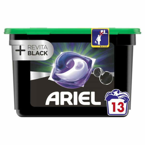 2e halve prijs: Ariel All-in-1 Pods+ Wasmiddelcapsules Revita Black 13 stuks