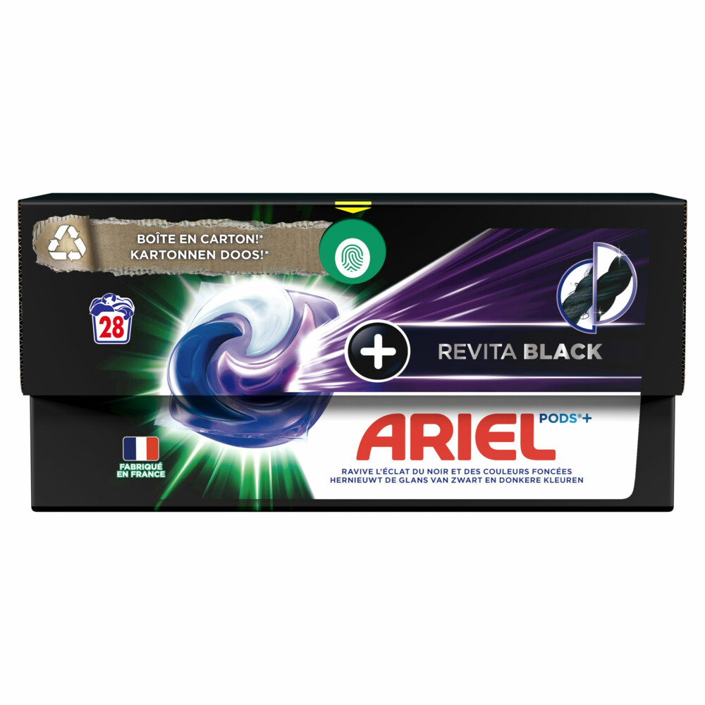 4x Ariel All-in-1 Pods+ Wasmiddelcapsules Revita Black 28 stuks