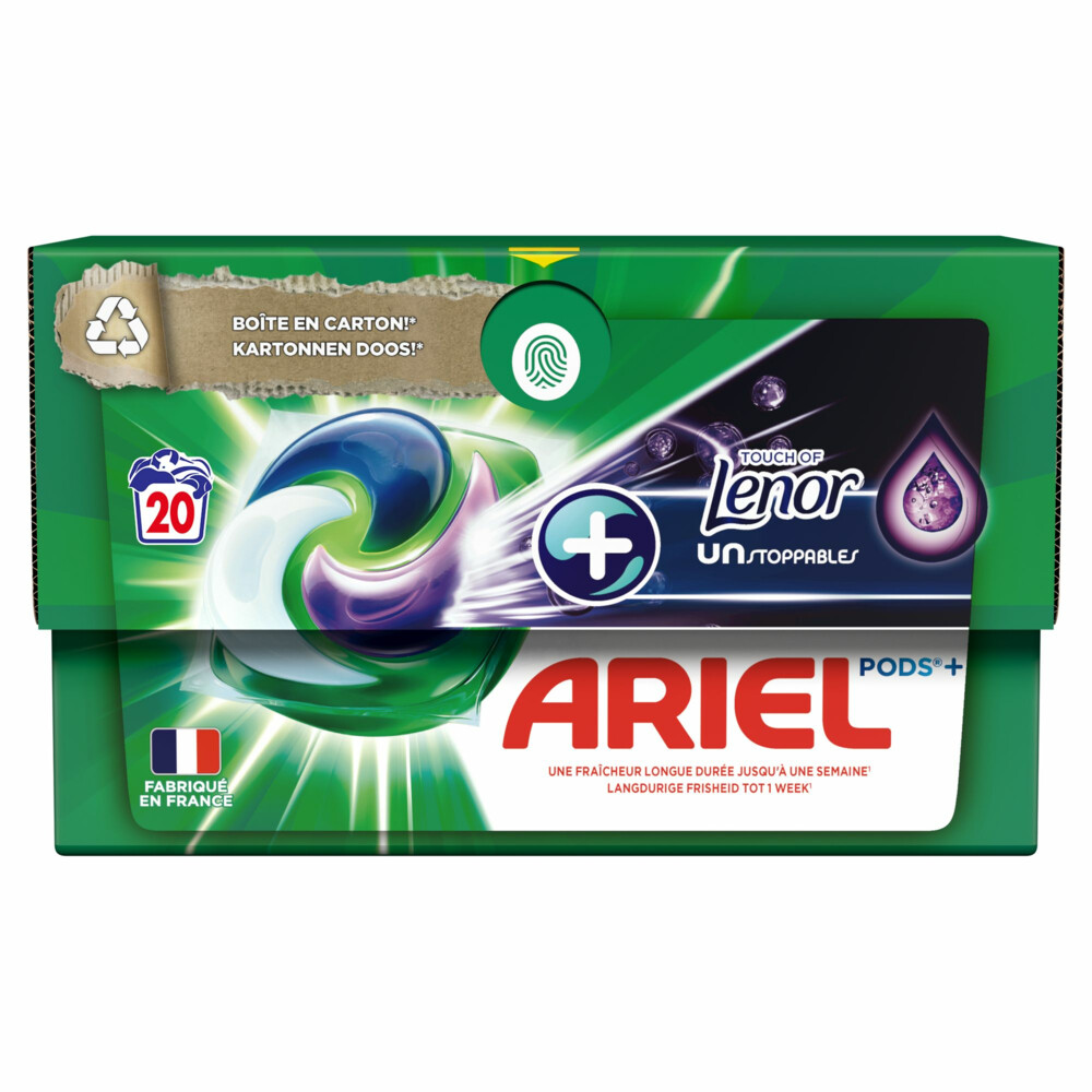 4x Ariel All-in-1 Pods+ Wasmiddelcapsules Vleugje Lenor Frisheid 20 stuks