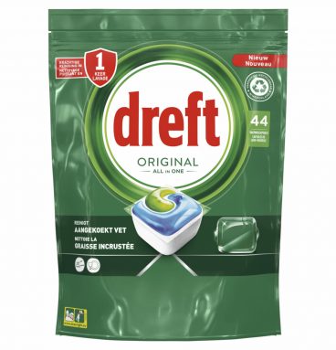 4x Dreft Original All In One Vaatwascapsules Regular 44 stuks