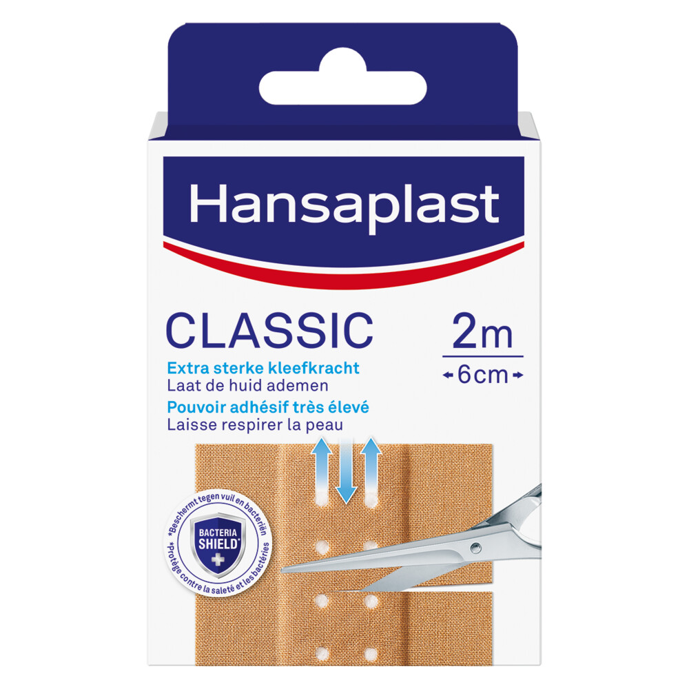 2x Hansaplast Classic Pleisters 2 m x 6 cm