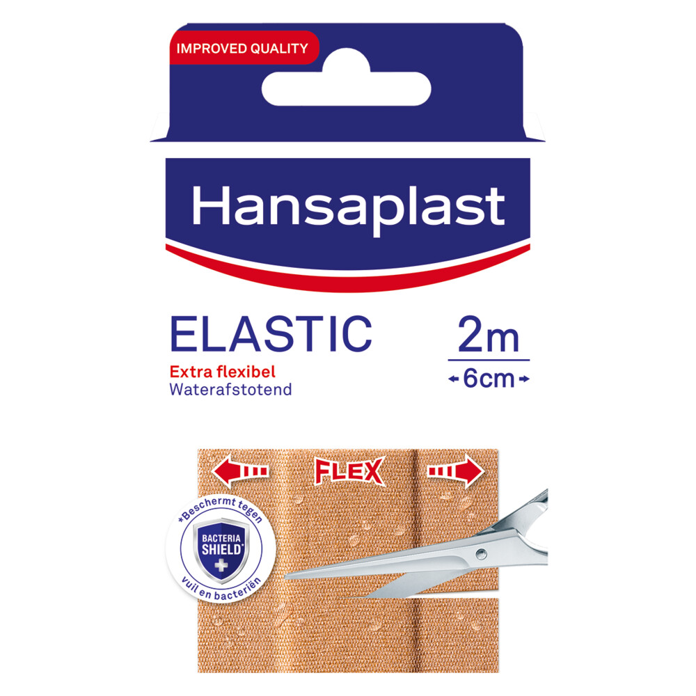 2x Hansaplast Elastic 2 m x 6 cm