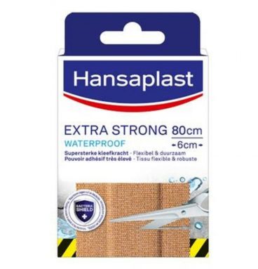 2x Hansaplast Extra Strong Waterproof 80 x 6 cm