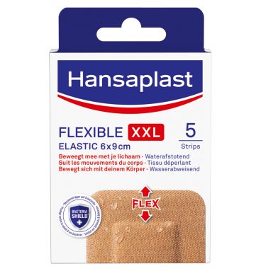 2e halve prijs: Hansaplast Flexible XXL Pleisters 5 stuks