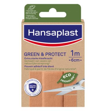 2e halve prijs: Hansaplast Pleisters Green en Protect Cut to Size