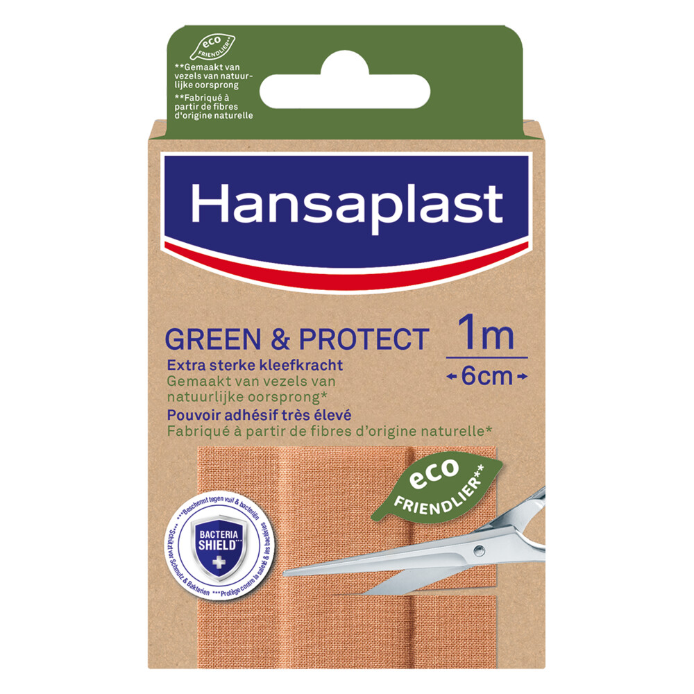 2e halve prijs: Hansaplast Pleisters Green en Protect Cut to Size