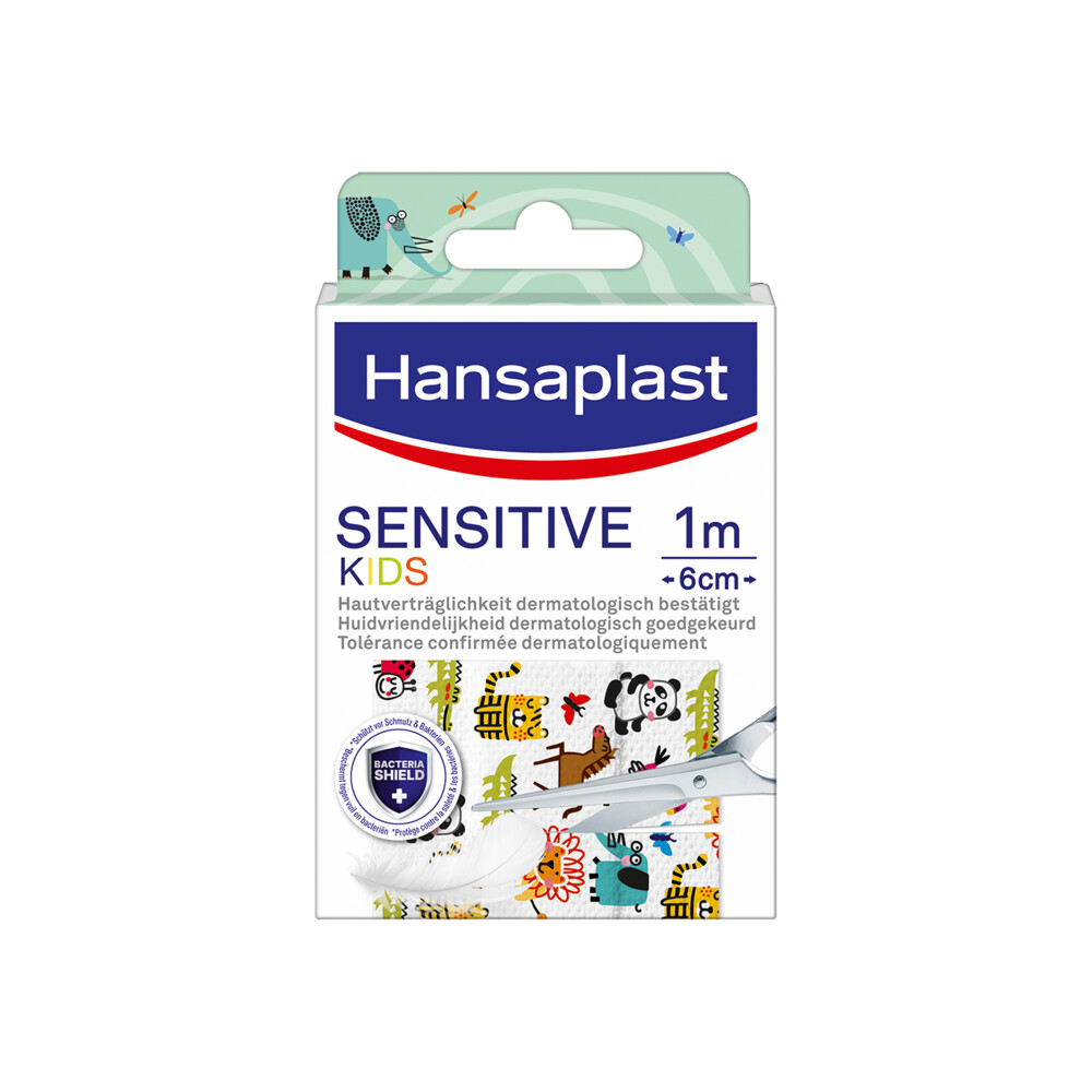 10x Hansaplast Sensitive Kids 1m x 6cm