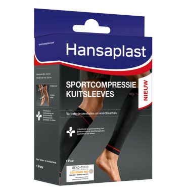 2e halve prijs: Hansaplast Sportcompressie Kuitsleeves 1 paar