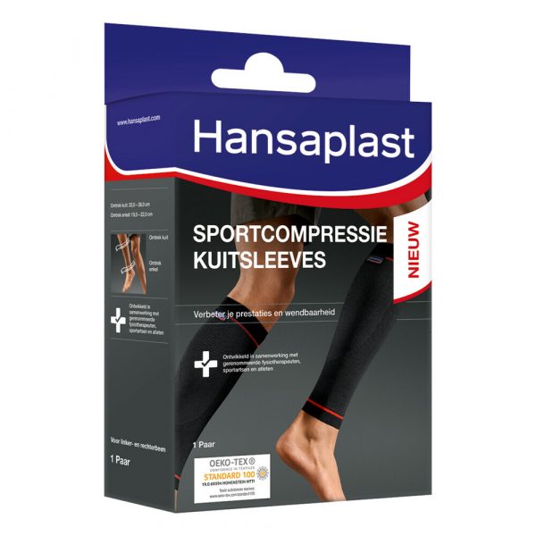 2e halve prijs: Hansaplast Sportcompressie Kuitsleeves 1 paar